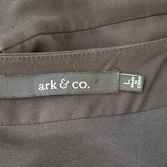 Ark & Co. Elegant Black Dress with Brown Belt - Picture 7 of 9